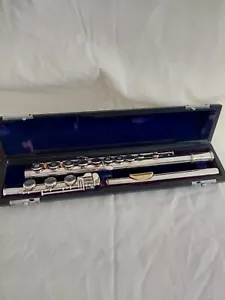 Armstrong sterling silver Low B flute with gold lip plate - Picture 1 of 5