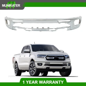For Ford Ranger 2019 2020-2023 LB3Z17757A With Sensor Holes Chrome Front Bumper - Picture 1 of 18
