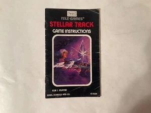 *Manual Only* Atari 2600 *Stellar Track* Sears Tele-Games *Replacement* OEM - Picture 1 of 3