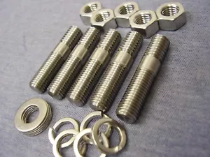 Ford Kent Crossflow STAINLESS STEEL Inlet Manifold STUD, Nut & Washer Kit (5) - Picture 1 of 5