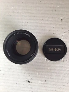 MINOLTA 50MM F1.4 AF (2ND EDITION LATER VERSION) 55MM A-MOUNT LENS - Picture 1 of 15