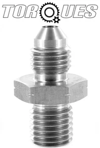 AN-4 ( 4AN AN04 ) M12x1.5 Metric Inverted Concave Stainless Steel Adapter - Picture 1 of 2