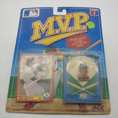 Jose Canseco MVP Major League Players Collectible Pin Series 1990 New Sealed - Image 1 of 4