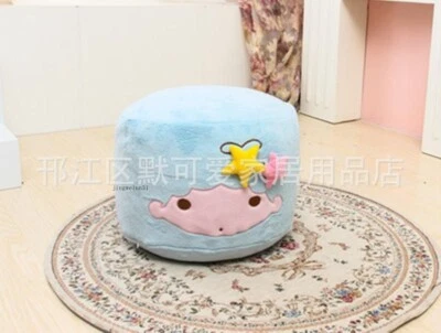 Little Twin Stars Cartoon Round Ottoman Pouf Children Bench Shoe Changing Stool - Image 1 of 4