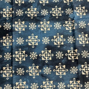Medallions BLUE Fabric Quilters Cotton Tuscan Sun Pre Cut Yard - Picture 1 of 2