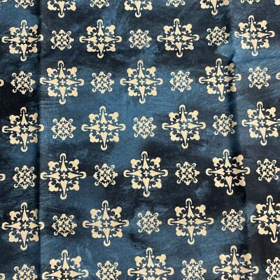 Medallions BLUE Fabric Quilters Cotton Tuscan Sun Fat Quarter 18”x22” New - Image 1 of 2