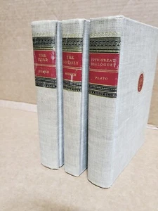 Classic Club Lot Homer The Iliad and The Odyssey + Plato Five Great Dialogues - Imagen 1 de 15