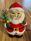 New 5” Mr Christmas LED Ceramic Figurine Santa Claus Nostalgic Lit Tree Ornament