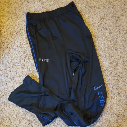 Men’s Nike Team Elite Du ke Blue Devils Basketball Tear Away Track Pants Sz M/L Cover
