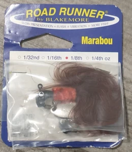 Blakemore Road Runner Marabou 1/8" Fishing Jig - Picture 1 of 2