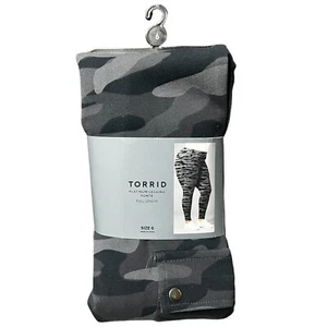 Torrid Platinum Ponte Full Length Cargo Leggings, Size 6 6X NEW - Picture 1 of 6