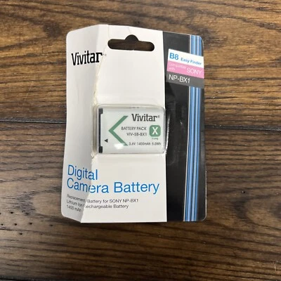 Vivitar B8 Digital Camera Battery Replacement for SONY NP-BX1 New - Image 1 of 2
