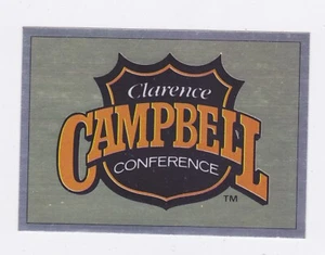 1990-91 Panini Hockey Sticker FOIL Clarence Campbell Logo Emblem #2 NRMT-MT - Picture 1 of 2