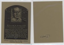 1981-89 Metallic Hall of Fame Plaques 1982 Billy Hamilton HOF