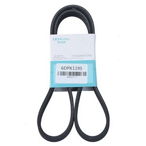 Correa trapezoidal 6DPK1195 poli coche 06A260849B para Audi A3 Seat Turedo Skoda Octavia. - Imagen 1 de 6