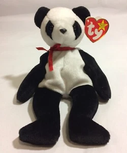 Rare Vintage Ty Original Beanie Babies Panda Fortune 1997/1998 W/ Tag - Picture 1 of 4