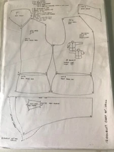 PATRÓN DE COSTURA DOBLE DEL SIGLO 15 PARA HOMBRE PECHO 40". RECREACIÓN, PRECIO DE VENTA SUGERIDO POR EL FABRICANTE, HISTÓRICO - Imagen 1 de 1
