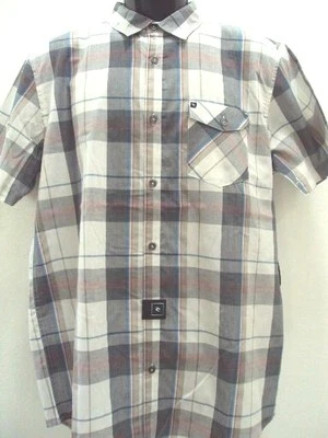 NWT RIP CURL MANTA S/S MEN'S WOVEN SHIRT OFF WHITE M MEDIUM code D158 Foto 1 de 3