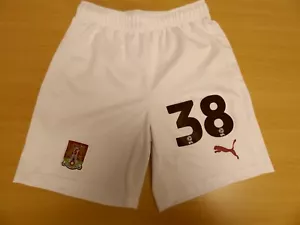 NORTHAMPTON TOWN FC | 38 | JAMARI HART | PANTALONES CORTOS USADOS A JUEGO 2023/2024 | Talla S - Imagen 1 de 3