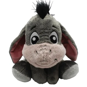 Disney Eeyore Gray Big Head Eyes & Feet Baby Plush Happy Smiling 11" Winnie Pooh - Picture 1 of 8