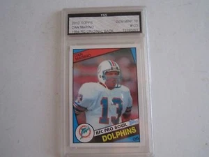 2010 DAN MARINO #123 FGS GRADED 10 MINT 1984 REPRINT FOOTBALL CARD TUB B - Picture 1 of 2