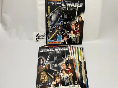 RARE Star Wars Fact File 7 Books Set De Agostini Japanese + Episode1 Pamphlet - Bild 1 von 4