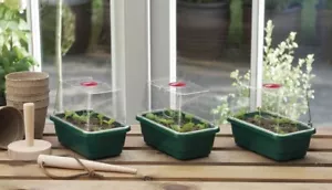 More details for garland mini high dome propagator - pack of 3