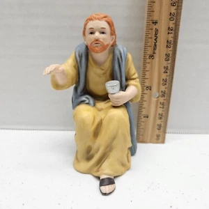 Greatest Stories Ever Told LORDS SUPPER Yellow Sitting Apostle Figure Figurine - Picture 1 of 7