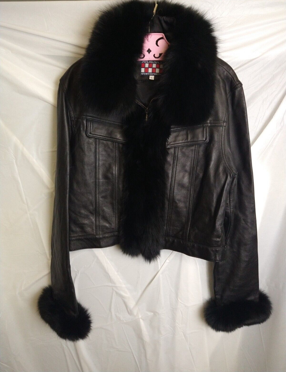 Fox Black Leather Vintage Coats, Jackets & Vests for Women Fox Black Leather Vintage Coats, Jackets & Vests for Women