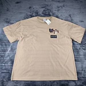 Warner Bros Shirt Extra Large Beige Tazmania Looney Tunes Control Freak Top - Picture 1 of 12