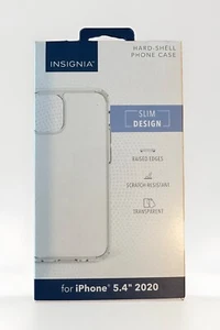 Insignia - Hard-Shell Phone Case for iPhone 12 mini - Clear - NEW - Picture 1 of 3