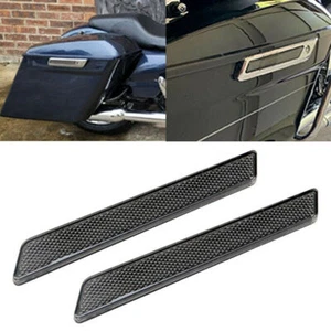 2X Saddlebag Reflectors Smoke For Harley Touring Electra Street Glide 2014-2022 - Picture 1 of 5