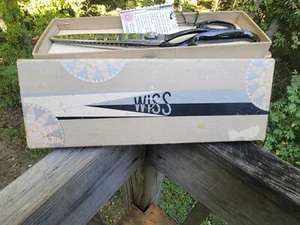 Vintage Wiss Model C Black Handle Pinking Shears In Original Box w/ Tag & Paper - Picture 1 of 9