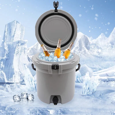 Enfriador de agua jarra portátil camping dispensador de bebidas cubo aislado 2,5/5/7 gal Foto 1 de 4