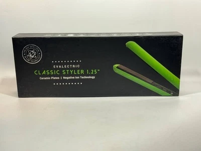 Plancha de pelo Evalectric Classic Styler - Platos de cerámica de 1,25", verde lima Foto 1 de 3