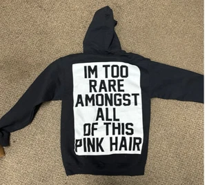 Hoodie pusha-T too I’m too rare amongst all of this pink hair Men S Clipse 2017? - Picture 1 of 2