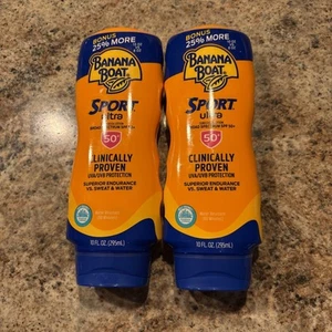 2 Banana Boat☀️ Ultra Sport Sunscreen SPF 50 10 oz - Picture 1 of 1