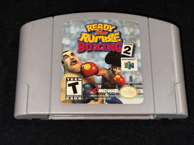 Ready 2 Rumble Boxing: Round 2 (Nintendo 64, 2 Limpio/Probado/Auténtico N64 Foto 1 de 4