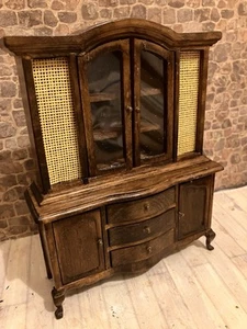 Dolls House 1/12 Scale Vintage French Style Miniature Display Cabinet Cupboard - Picture 1 of 7