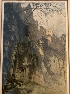 Luigi Kasimir (1881-1962) Pencil Signed Aquatint Etching -COA Artist Proof 24/50 - Picture 1 of 15
