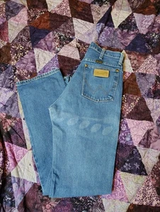 Vintage 70er Wrangler Jeans Damen 27x32 blau Scovill Reißverschluss hergestellt in den USA Cowboy Schnitt - Bild 1 von 11