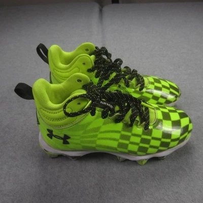 Under Armour Football Cleats Boys 2Y Neon Spotlight Franchise 3 RM 3026978-300 - Image 1 of 4