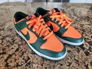 Nike - Dunk Low Miami Hurricanes autentiche taglia 8 - Foto 1 di 17