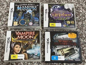 4 x Nintendo 2DS DS Games Vampire Moon Vampire Mansion Witches Curse Murder Clu - Picture 1 of 2