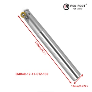 1P EMR4R12-IT-C12-130 CNC Wendbares Endfräsen Werkzeug Halter für RPMT08T2 Einsatz - Bild 1 von 6