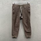 Rare Adidas Wings + Horns Wool Blend Pull On Jogger Sweatpants Tan Brown Size M