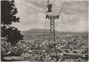 TRAPANI - PANORAMA CON FUNIVIA PER ERICE 1956 - Picture 1 of 1