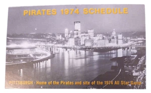 1974 Pittsburgh Pirates Pocket Schedule Three Rivers Stadium - MINT - Bild 1 von 3
