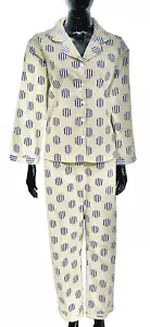 SoieRose 100% Cotton Long Sleeve Pajama Set – Malibu and Blue - SR-1087 - Picture 1 of 8