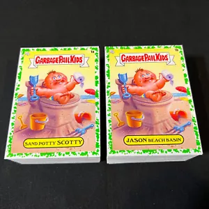 2023 GARBAGE PAIL KINDER URLAUB KOMPLETT GRÜNES SET 200 AUFKLEBERKARTEN - Bild 1 von 3